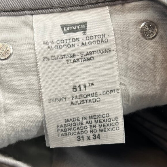 Levi's Gray Straight Mid Rise Jeans | Size 30 Regular - Picture 4 of 6
